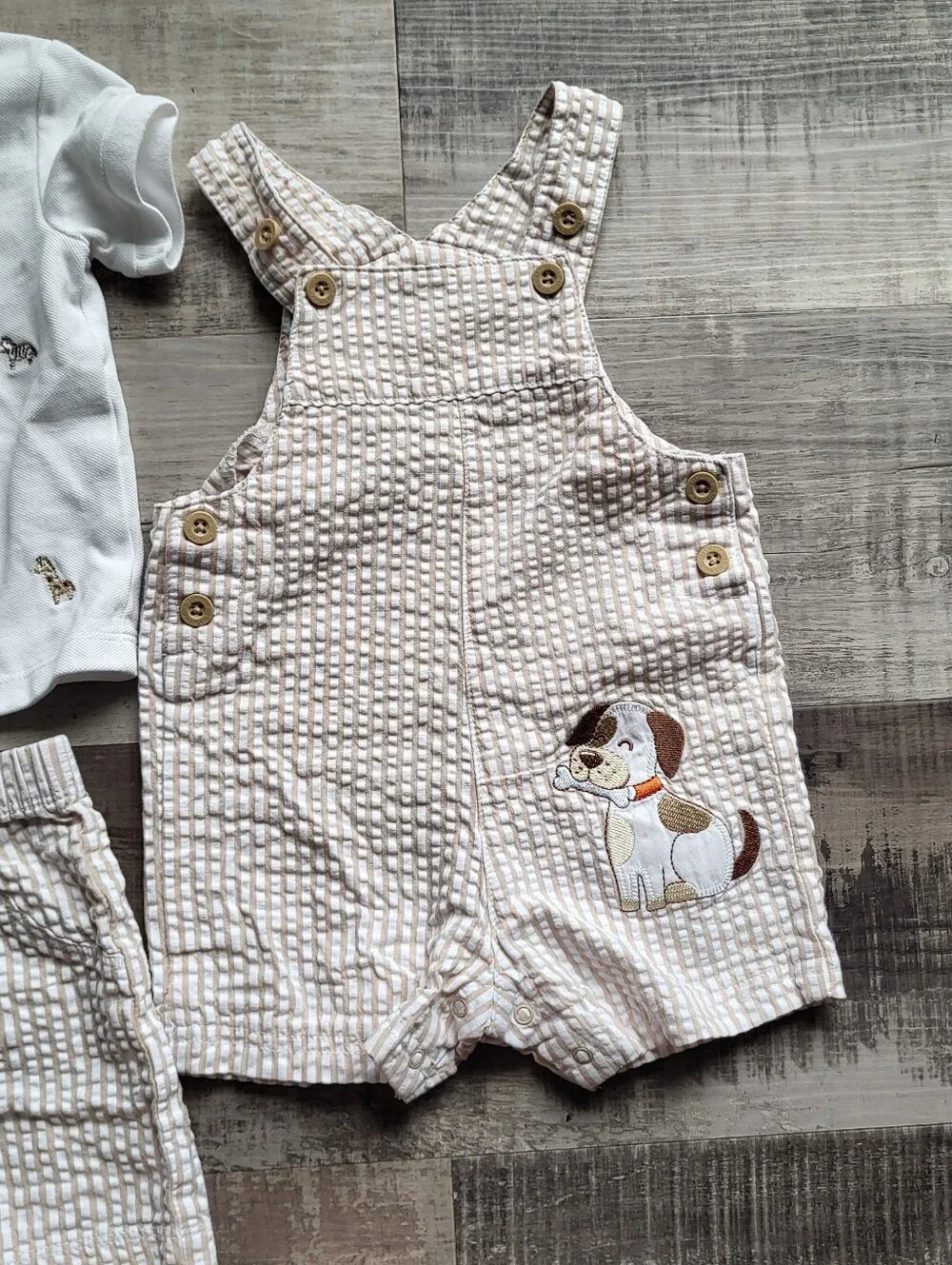 Baby Boy Clothing Lot 12-18 Months Jumpsuit Polo Shorts Matching Set Little Me